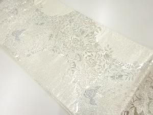 リサイクル　花鳥模様織出し袋帯